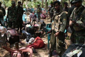 LTTE targeting Tamil civilians suicide bomb attack at IDP rescue centre Kilinochchi